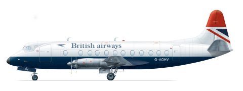 Viscount 800 (British Airways BA)  FRP4053
