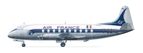 Viscount 700 (Air France)  FRP4058
