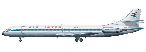 Caravelle 12 (Air Inter 70's)  FRP4069