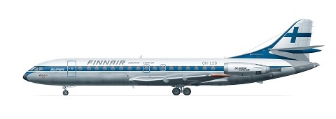 Caravelle 10B (Finnair '60's)  FRP4074