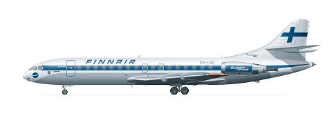 Caravelle 10B (Finnair '70's)  FRP4075