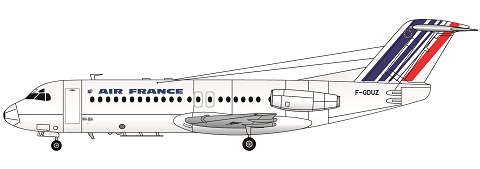 Fokker F28-4000 (Air France - Newer colours)  FRP4087
