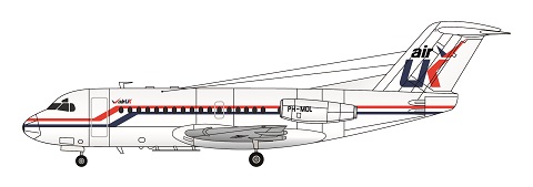 Fokker F28-1000 (Air UK)  FRP4092