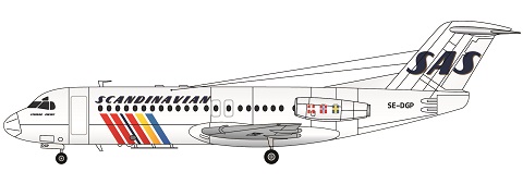 Fokker F28-4000 (SAS)  FRP4095