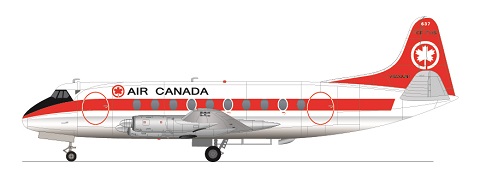 Viscount 700 (Air Canada)  FRP4112