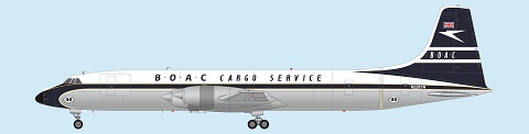Canadair CL44 (BOAC Cargo service)  FRP4120