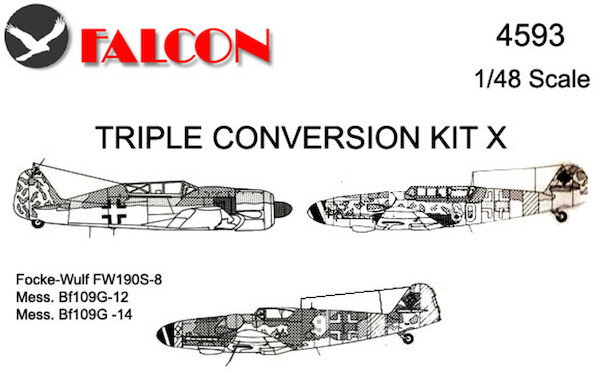 Triple Conversion Kit 10(ME109G-12,ME109G-14,FW190  TRIP 4593