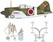 Brewster B339 Buffalo "Japanese Army"with extra ground crew and equipment  48994