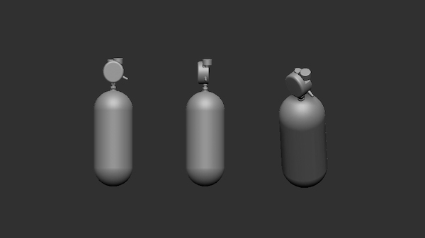 Oxygen  bottles (10 pieces)  L003/32