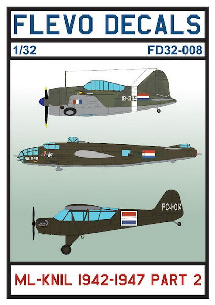 Royal Netherlands ML-KNIL 1942-1947 Part 2 (Buffalo, B25C/D Mitchell, L4 Cub)  FD32-008