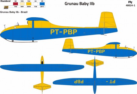 Grunau Baby IIb German Single seat Sailplane (Brazil)  48024