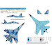 Sukhoi Su27UBM Ukrainian AF Digital with MASK and decals and extra bordnumbers (RESTOCK)  FOX48-067T