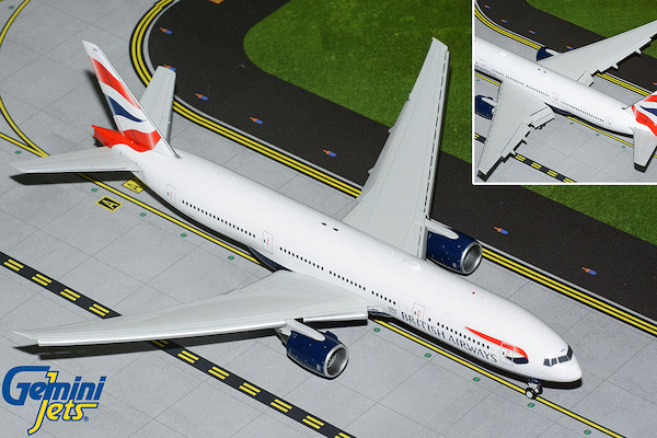 Boeing 777-200ER British Airways G-YMMS flaps down  G2BAW1130F