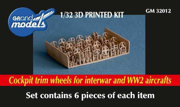 TrimWheel sets for Interwar and WW2 Aircraft (6 pieces of each)  GM-32012