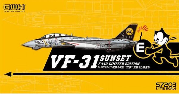 Grumman F14A Tomcat (VF31 Sunset) Limited edition  S7203