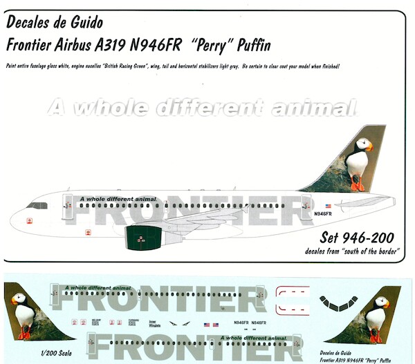 Airbus A319 (Frontier N946FR Perry Puffin)  GUIDO 946-200