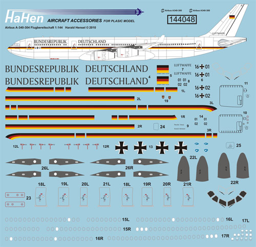 Airbus A340-300 (Luftwaffe Luftbereitschaft)  HH144048