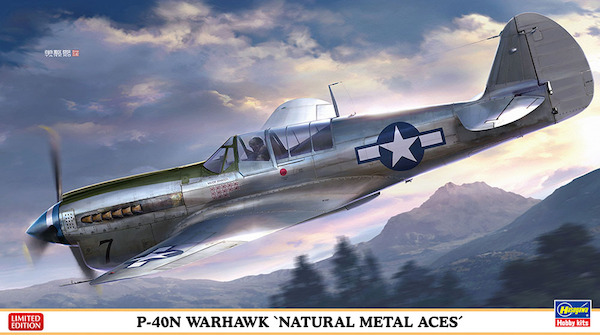 Curtiss P40N Warhawk 'Natrural Metal Aces"  07516