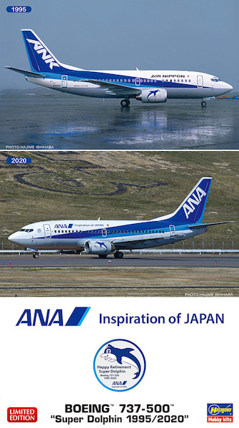 Boeing 737-500 (ANA Super dolphin 1995 and 2020) 2 kits included  10839