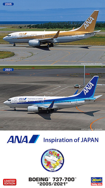 Boeing 737-700 (ANA Inspiration of Japan 1995 and 2021) 2 kits included  10845