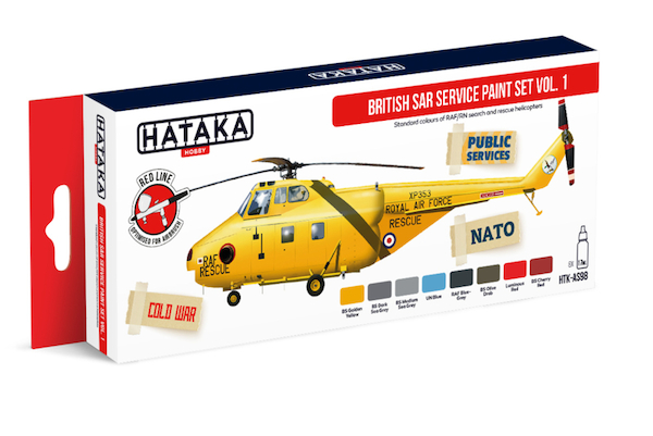 Modern British SAR Service Paint Set Vol 1 (8 colours)  HTK-A98