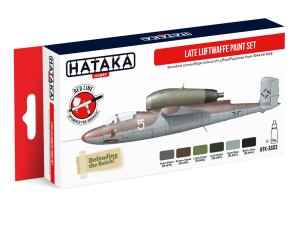 Late Luftwaffe paint set (6 colours)  HTK-AS03