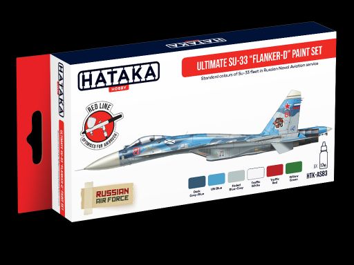 Ultimate Su33 "Flanker D" paint set (Standard colours of Su33 in Russian Naval Services) (6 colours)  HTK-AS83