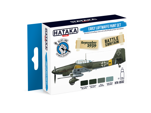 Early Luftwaffe  paint set (4 colours) Optimised for Brushpainting !  HTK-BS02
