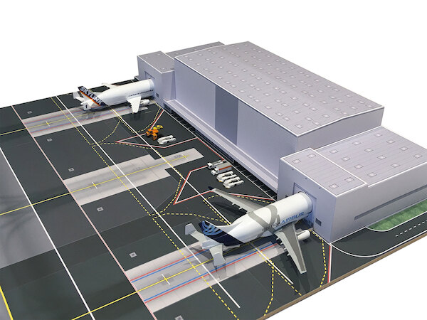Airport Accessories Beluga Unloading Center ,cardboard construction  536417