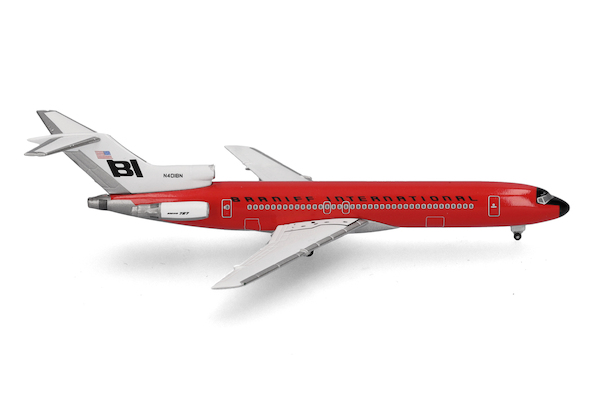 Boeing 727-200 Braniff International Solid Red N401BN  537551