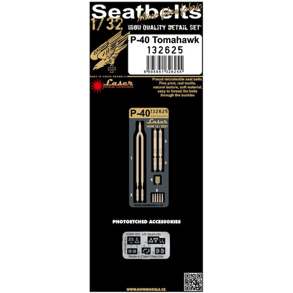 P40 Tomahawk Seatbelts and Buckles (Great Wall)  HGW132625