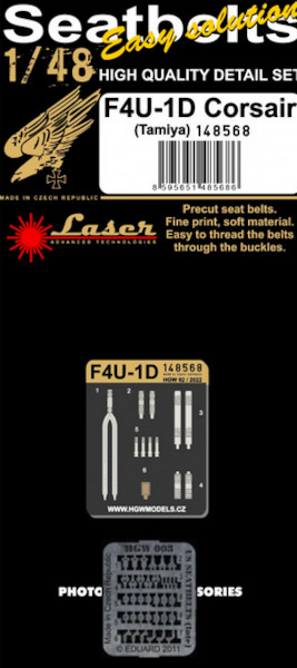 F4U-1D Corsair seatbelt and buckles (Tamiya)  HGW148568