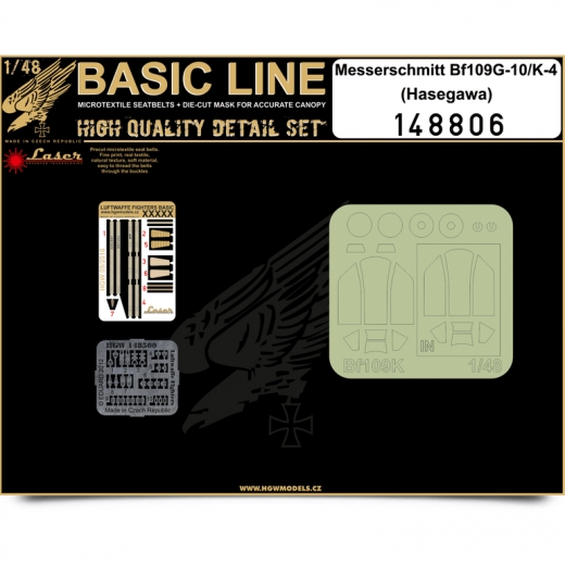 Messerschmitt BF109G-10/K-4 Basic line detail set (Hasegawa)  HGW148806