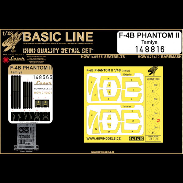 F4B Phantom II Basic line detail set (Tamiya)  HGW148816
