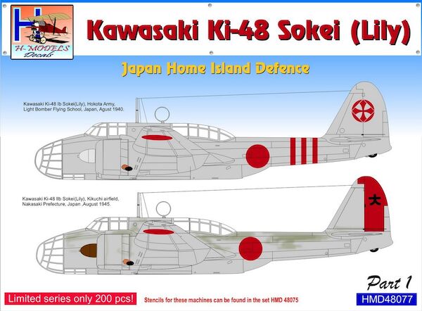 Kawasaki Ki48 'Lily' Japan Home Island Defence, Pt.1  HMD48077