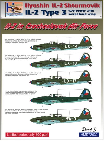 Ilyushin IL2 At war Part 3 (2 seater with swept back wing)  HMD72032