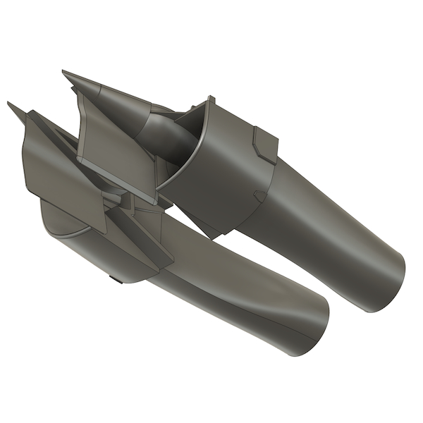 F111 Seamless Triple Plow-I air intakes (ESCI/ERTL, AMT/ERTL)  HHS72004C