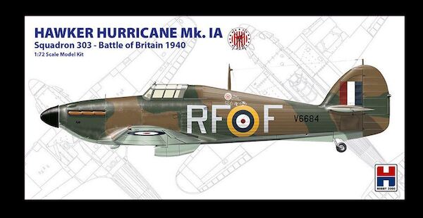 Hawker Hurricane MK1a  - 303sq- Battle of Britain  72001