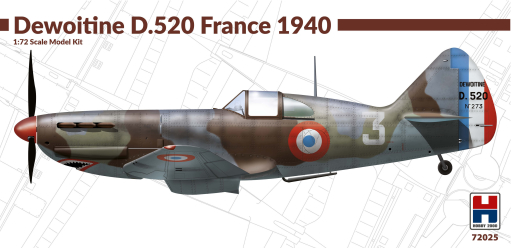 Dewoitine D520 "France 1940"  72025