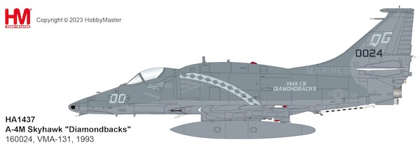 A4M Skyhawk "Diamondbacks" 160024/QG-00, VMA-131, US Marines, 1993  HA1437