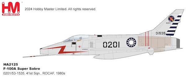 F100D Super Sabre 020/51-1535, 41st Sqn., ROCAF  HA2125