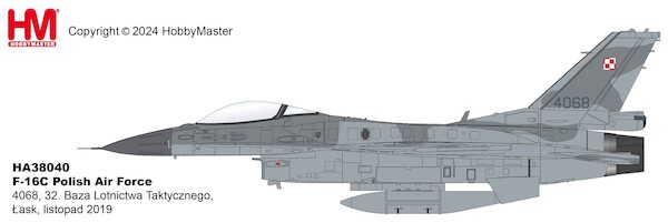F16C Fighting Falcon Polish Air Force 4068, 32. Baza Lotnictwa Taktycznego,  ?ask, listopad 2019  HA38040