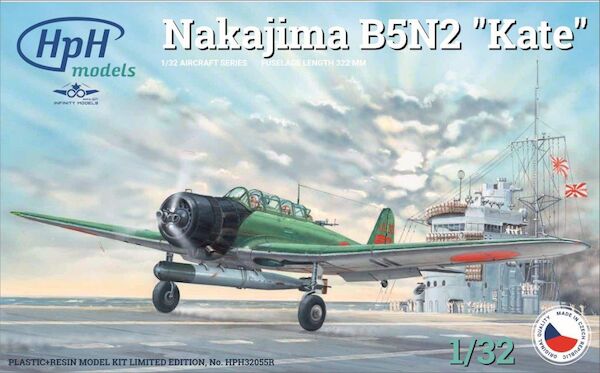 Nakajima B5N2 Type 97 Carrier Attack Bomber (Kate)  HPH32055R
