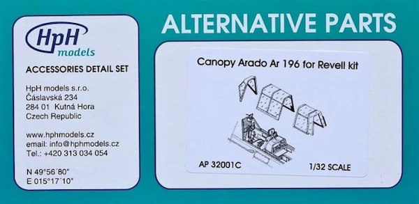 Arado AR196 Canopy  masking foil (Revell)  HPHAP32001C