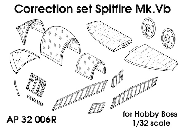 Spitfire MKVb Correction set (Hobby Boss)  HPHAP32006r