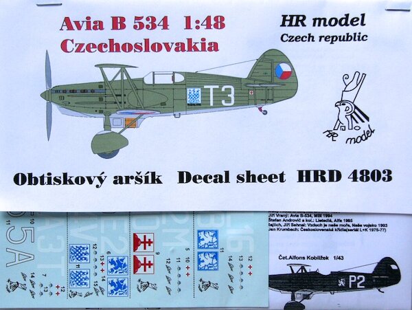 Avia B.534 Czechoslovakia (4 vers.)  HRD4803