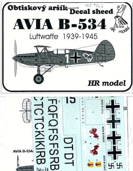 Avia B.534 Luftwaffe 1939-1945  HRD7203
