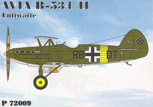 Avia B.534 II. version (Luftwaffe) (STOCK CLEARANCE SALE)  p72009