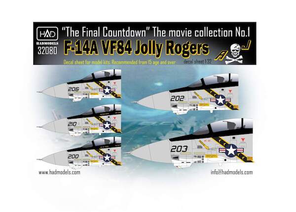 Grumman F14A Jolly Rogers "The final countdown" collection  HAD32080