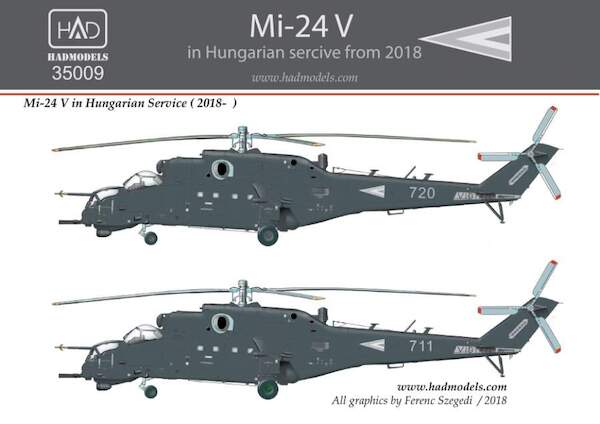 Mil Mi24V Hind in Hungarian service  with Grey NATO scheme (From 2018)  HAD35009